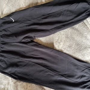 Nike Black Sweatpants with White Logo Tag